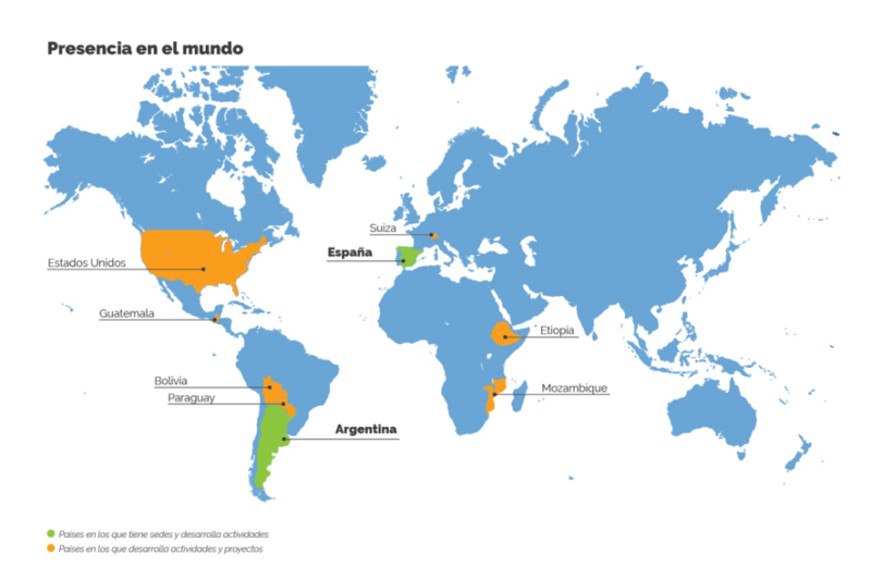 Presencia en el mundo de Mundo Sano